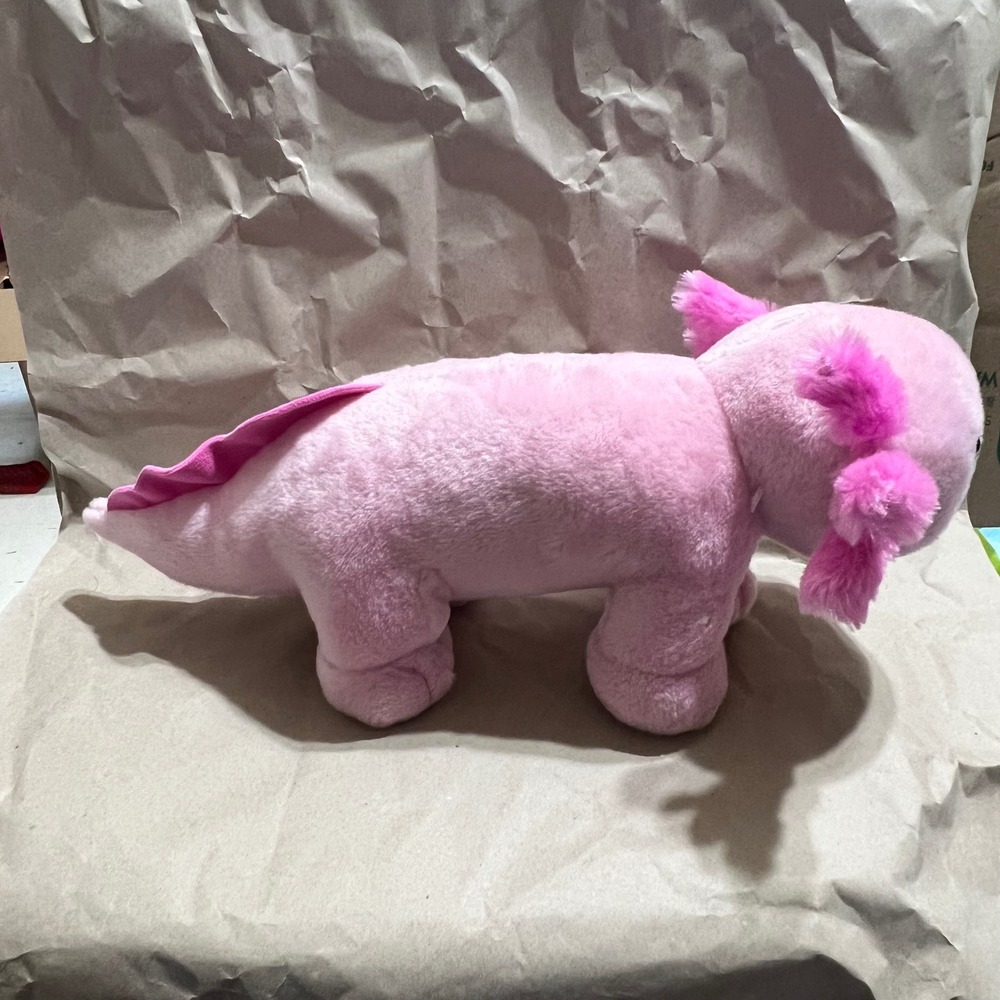 Build-A-Bear Pink Axolotl Plush Stuffed Animal Fuchsia Gills 12" Pink Kawaii Sea